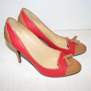 J Crew Mona Tassel Heels Authentic Red Leather (Size 9)